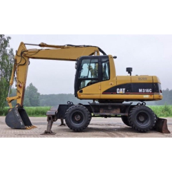 Serwisowe instrukcje napraw do koparka kołowa Caterpillar M316C WHEELED Excavator Prefix BDX Schematy instalacji